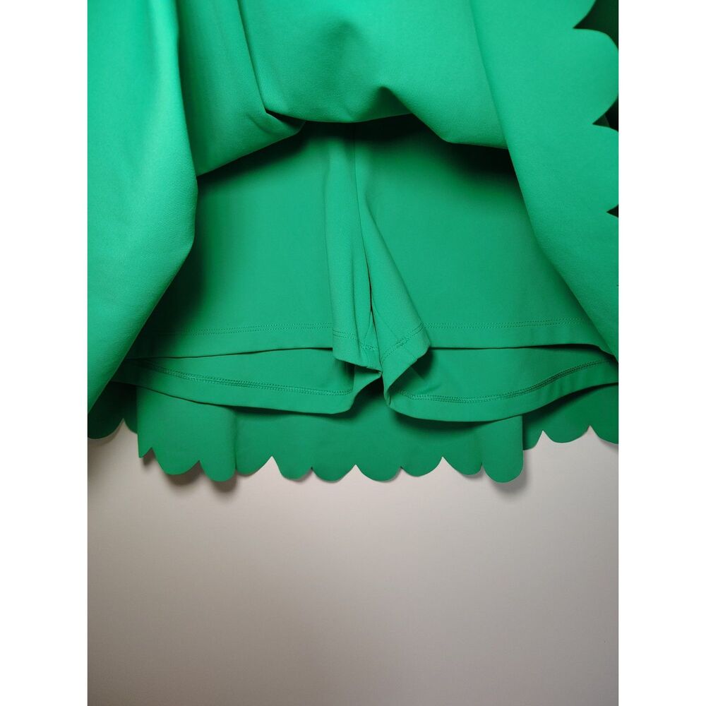 J. Crew Kelly Green Scalloped Hem Skort Preppy Old Money Athleisure Tennis Golf - Picture 5 of 8